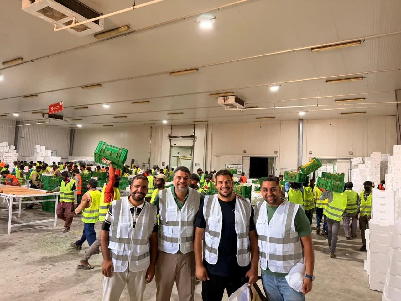 Map Trade team at the packing facility